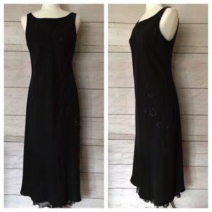vintage beaded black dress